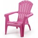 Fauteuil Canadien résine fuschia