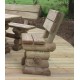 Chaise ardennaise en rondins 