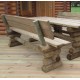 Banc ardennais en rondins 