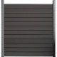 Kit écran en bois composite anthracite