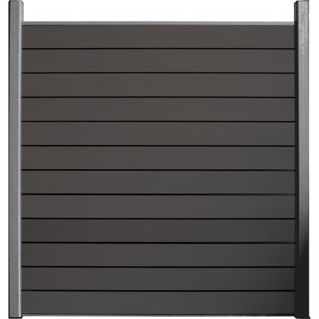 Kit écran en bois composite anthracite