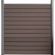 Kit lattes d'écran bois composite Marron