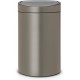 Poubelle BRABANTIA Touchbin 40L Platinum