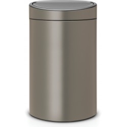 Poubelle BRABANTIA Touchbin 40L Platinum