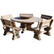 Ensemble Obélix - table ronde 180cm