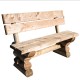 Banc ardennais en rondins 