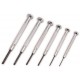 Coffret 6 tournevis de précision plats