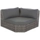 Salon d'angle NICE gris taupe