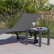 Table basse LOU alu graphite