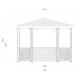 Pavillon en bois 352x305cm