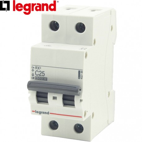Disjoncteur bipolaire LEGRAND RX³ C25