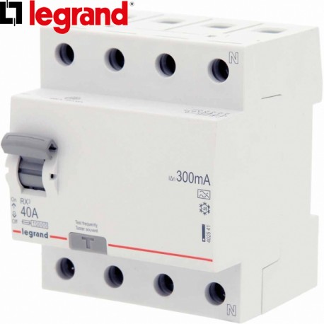 Différentiel LEGRAND RX³ 4P 40A 300mA