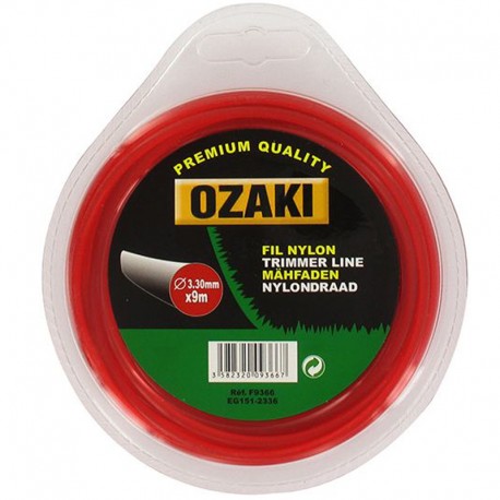 Fil rond 3,3 mm X 9 m pour coupe-bordure