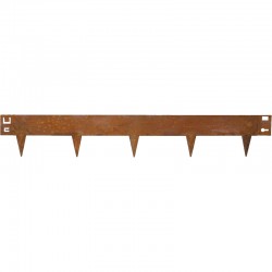 Bordure flexible en acier Corten 106xH16cm