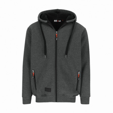 Sweat à capuche HEROCK OTIS gris foncé