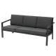 Salon 5 places en aluminium POZONE graphite