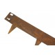 Bordure flexible en acier Corten 16cm