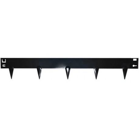 Bordure flexible en acier noir 16cm