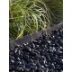 Bordure flexible en acier noir 16cm