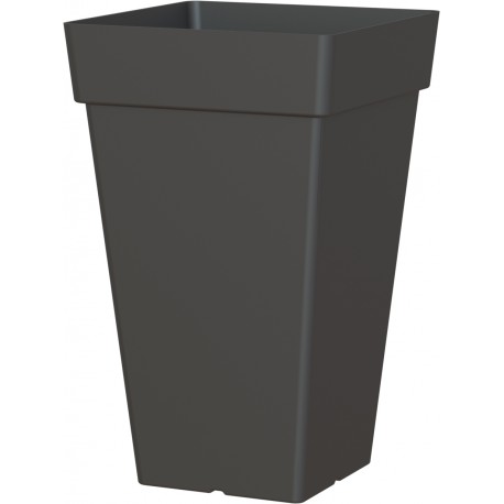 Pot carré haut CAPRI 40 anthracite