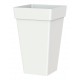 Pot carré haut CAPRI 30 blanc