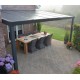 Pergola GARDEN COMFORT alu anthracite 400 x 300 cm