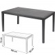 Ensemble MILANO 2 résine anthracite