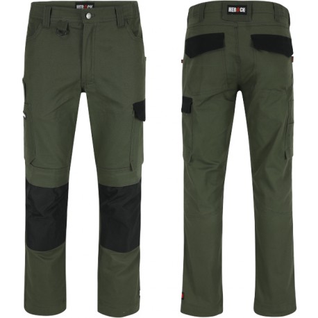 Pantalon HEROCK DERO kaki/noir