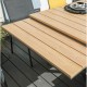 Ensemble Daroca aluminium graphite/Oak