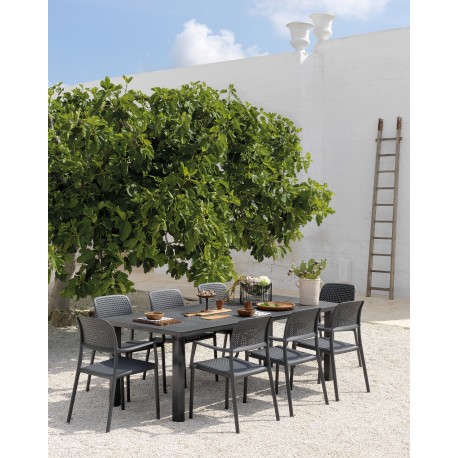Ensemble Levante aluminium/dureltop anthracite