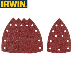 5 abrasifs pour Bosch PSM grain 40 IRWIN 100x150mm