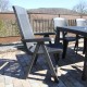 Fauteuil mutliposition en résine anthracite