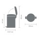 Poubelle BRABANTIA NewIcon 12L Beige clair