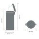 Poubelle BRABANTIA NewIcon 30L Beige clair