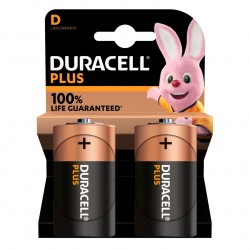 DURACELL 2 piles Plus D LR20