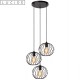 DANZA suspension triple noir mat 3xE27