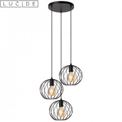 DANZA suspension triple noir mat 3xE27