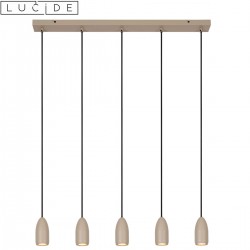 EVORA suspension taupe 5xGU10