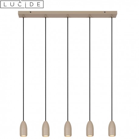 EVORA suspension taupe 5xGU10