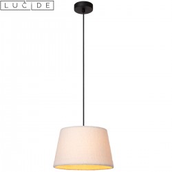 WOOLLY suspension coton crème 1xE27 Ø28 cm