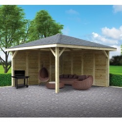 Pavillon en bois RIEGERSBURG 384x384cm