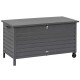 Coffre de jardin 900L HESPERIDE Kingston alu gris