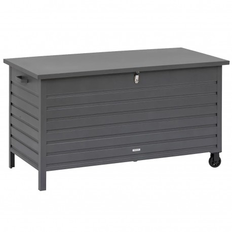 Coffre de jardin 900L HESPERIDE Kingston alu gris