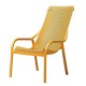 Fauteuil lounge NET moutarde