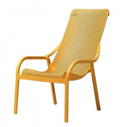 Fauteuil lounge NET moutarde