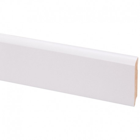 Paquet de 6 plinthes 240 cm blanc