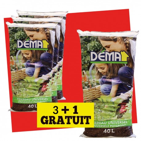 Terreau universel DEMA 3 +1 GRATUIT