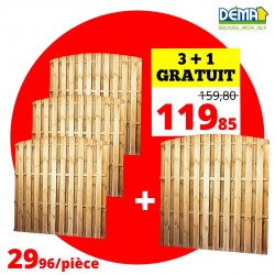 Ecran en bois arqué BEFFE 3+1 GRATUIT