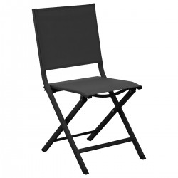 Chaise alu pliante graphite